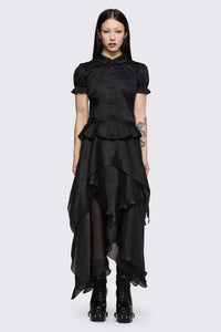 Black Friday - Mythical Peplum Blouse  - black