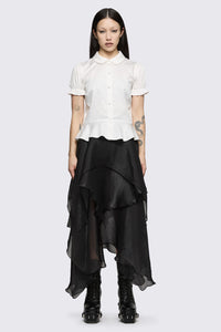 Black Friday - Mythical Peplum Blouse - white
