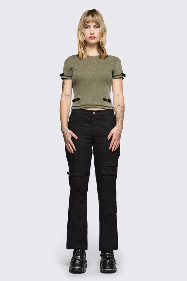 Black Friday - Basic Goth Utility Cargo Pant - black