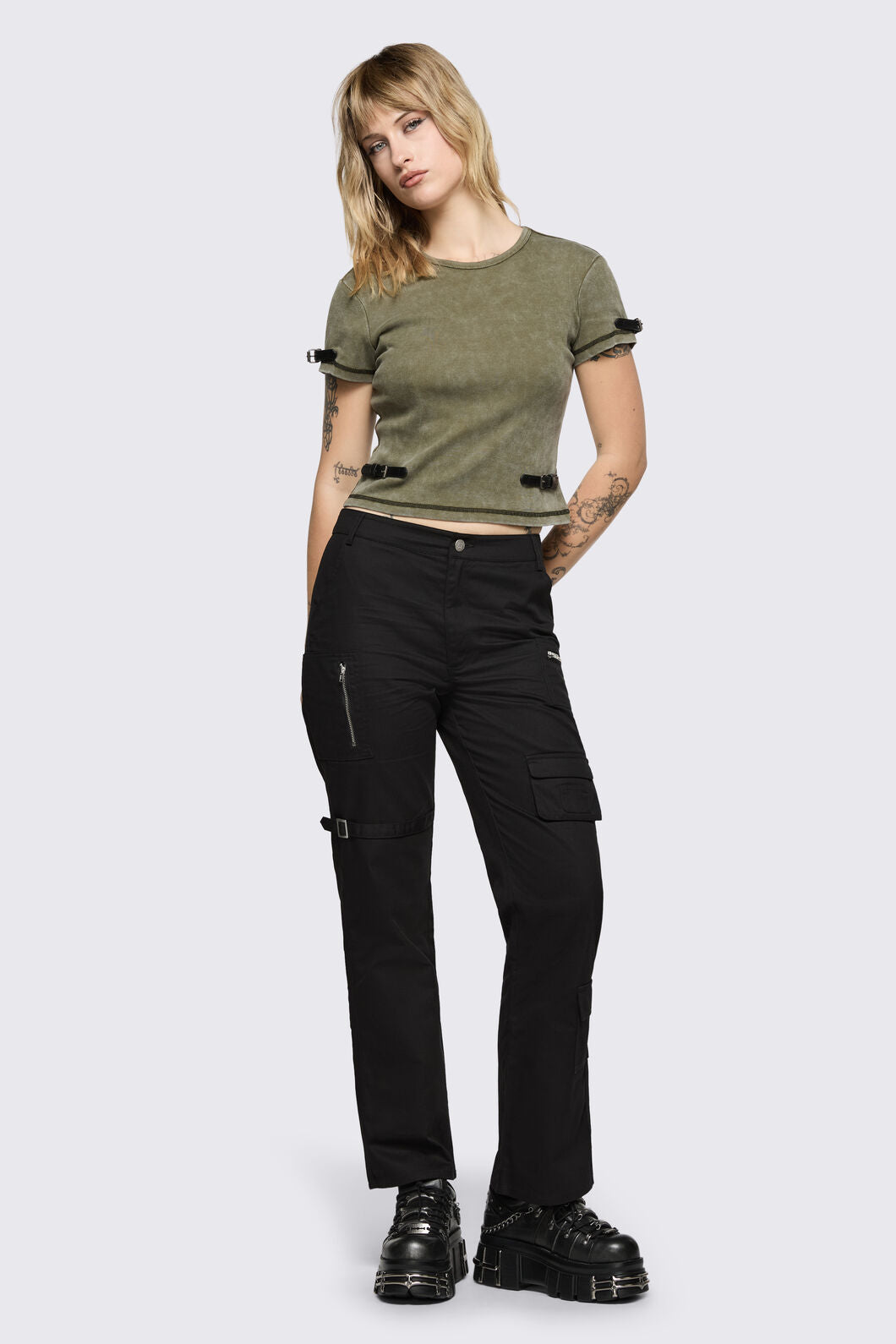 Black Friday - Basic Goth Utility Cargo Pant - black