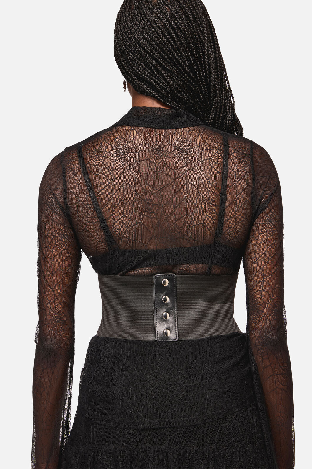 Black Friday - Cobweb Corset Belt - black