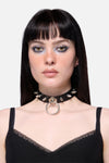 Black Friday - Ring & Spike Choker - black