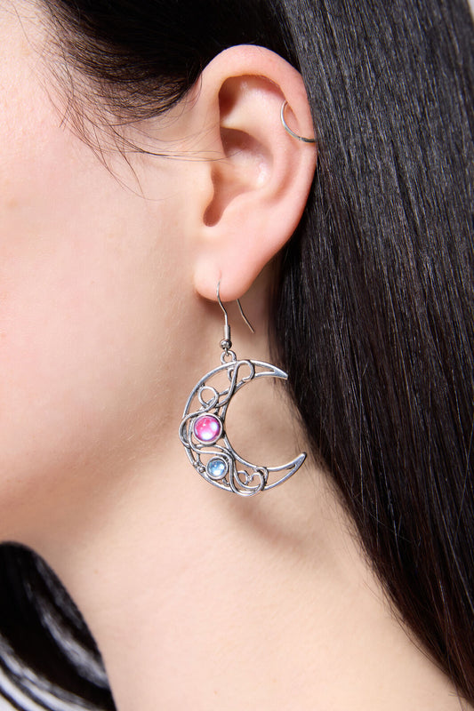 Black Friday - Cresent Moon Earring - silver