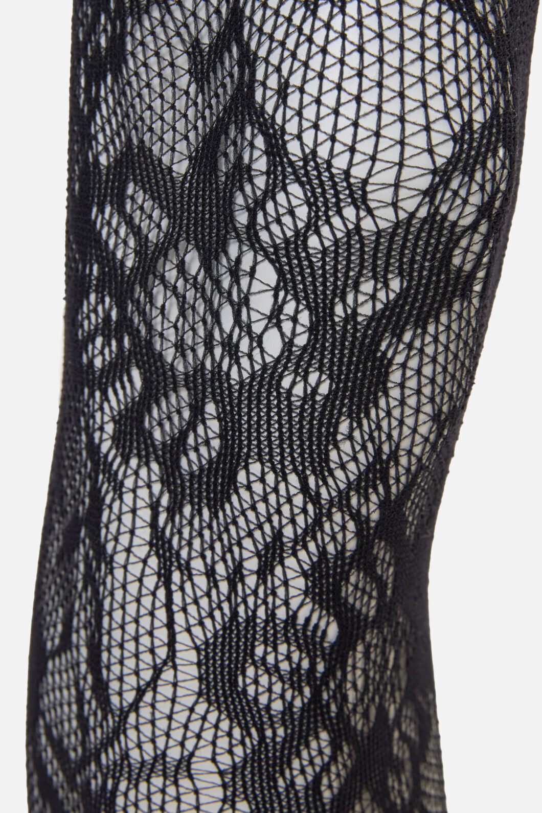Black Friday - Black Floral Mesh Tights - black
