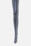Black Friday - White Vertical Fishnet Tights - white