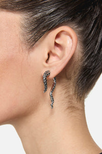 Black Friday - Tenticle Earrings - silver