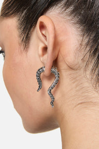 Black Friday - Tenticle Earrings - silver