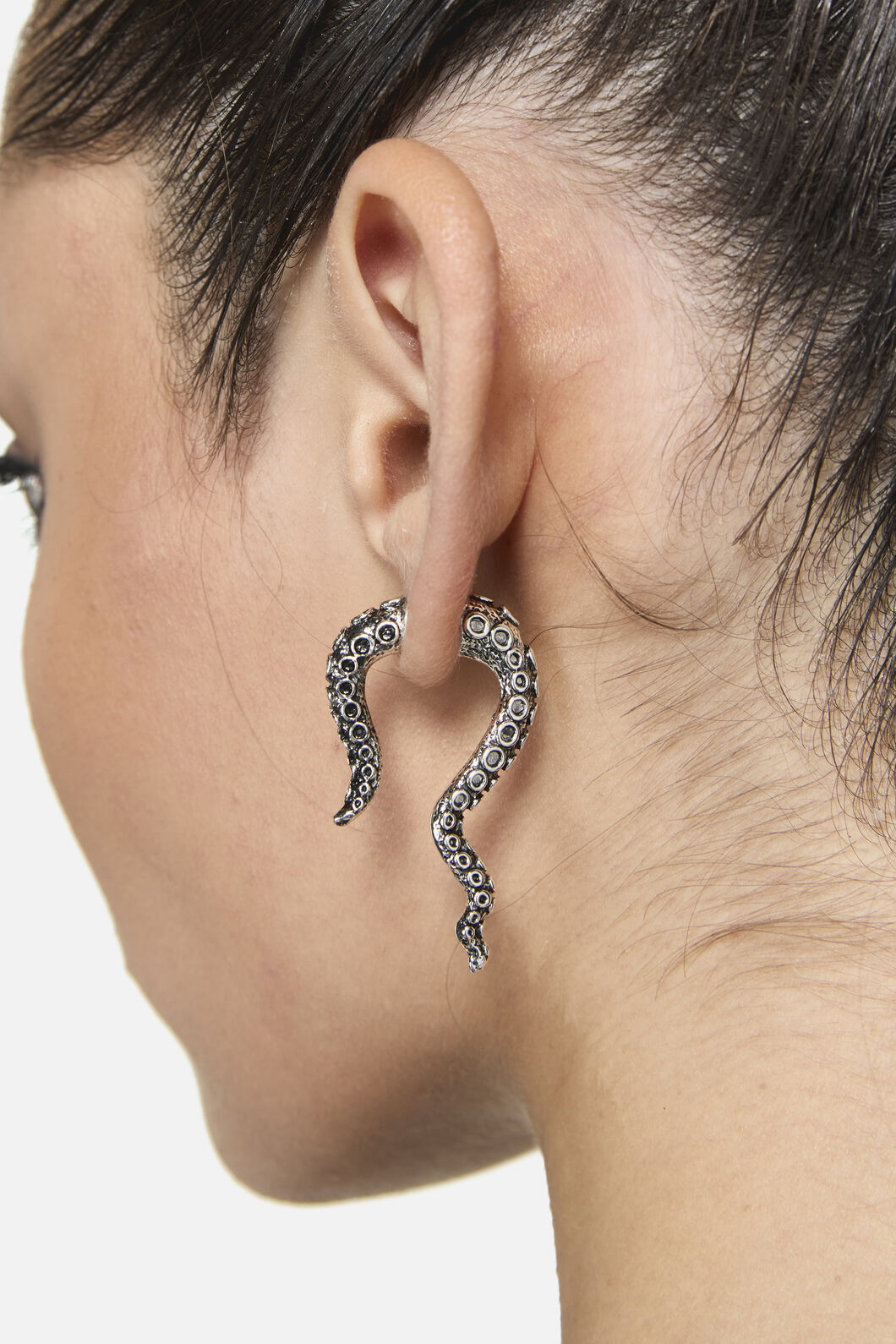 Black Friday - Tenticle Earrings - silver