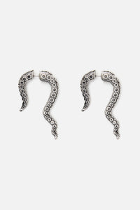 Black Friday - Tenticle Earrings - silver