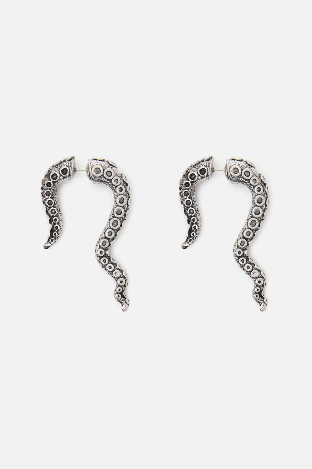 Black Friday - Tenticle Earrings - silver