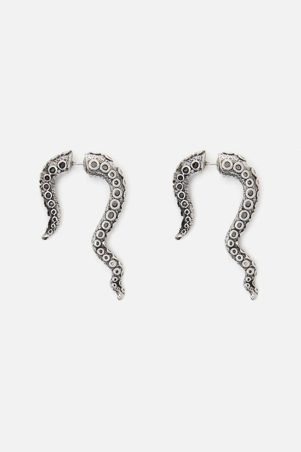 Black Friday - Tenticle Earrings - silver