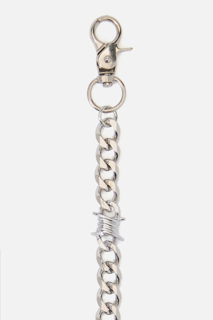 Black Friday - Thick Barbed Chain - silver