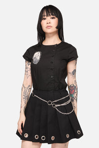 Black Friday - Hip Chain Belt - silver