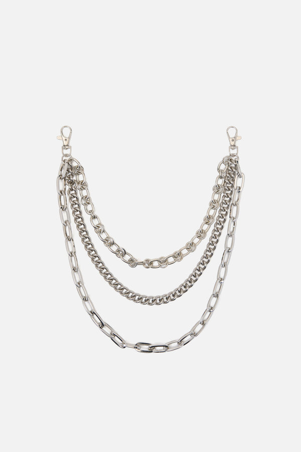 Black Friday - Chunky Triple Chain - silver