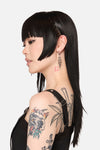 Black Friday - Chainlink SpikeSleeperEarrings - silver