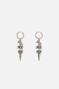 Black Friday - Chainlink SpikeSleeperEarrings - silver