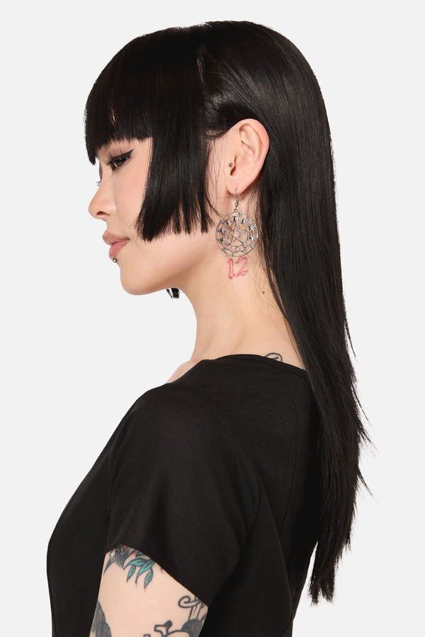 Black Friday - Witching Hour Earrings - silver