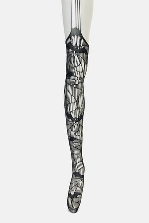 Black Friday - Black ShatteredSuspenderTights - black