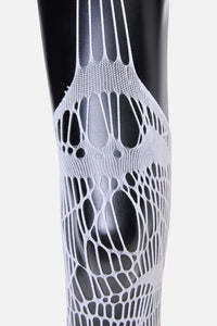 Black Friday - White ShatteredSuspenderTights - white