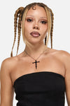 Black Friday - Boney Cross Pendant - black