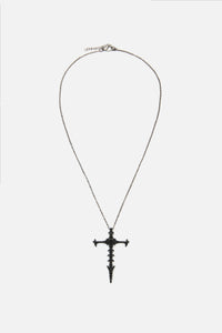 Black Friday - Boney Cross Pendant - black