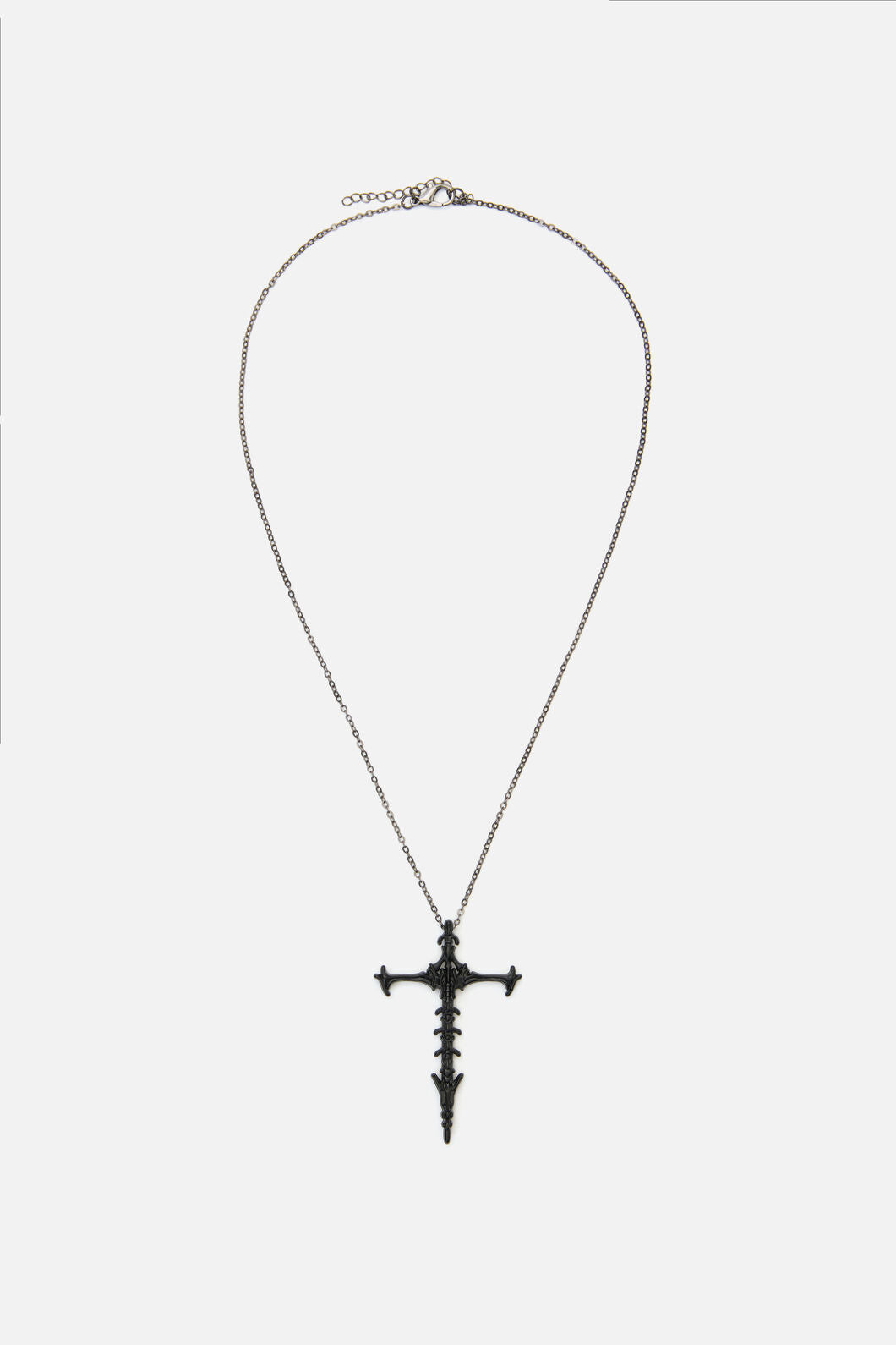 Black Friday - Boney Cross Pendant - black