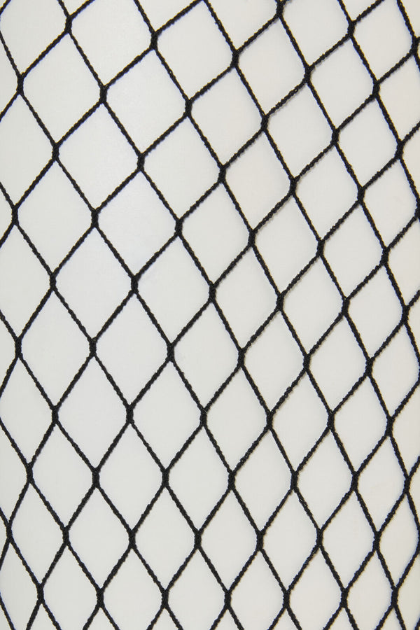 Black Friday - Knee High Fishnet Socks - black