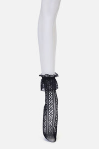 Black Friday - Lace Top Lace Socks - black