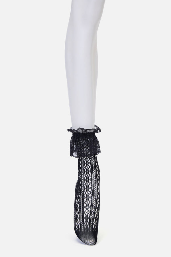 Black Friday - Lace Top Lace Socks - black