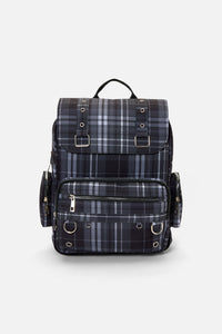 Black Friday - Grey Tartan Backpack - grey