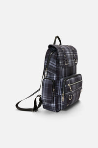 Black Friday - Grey Tartan Backpack - grey