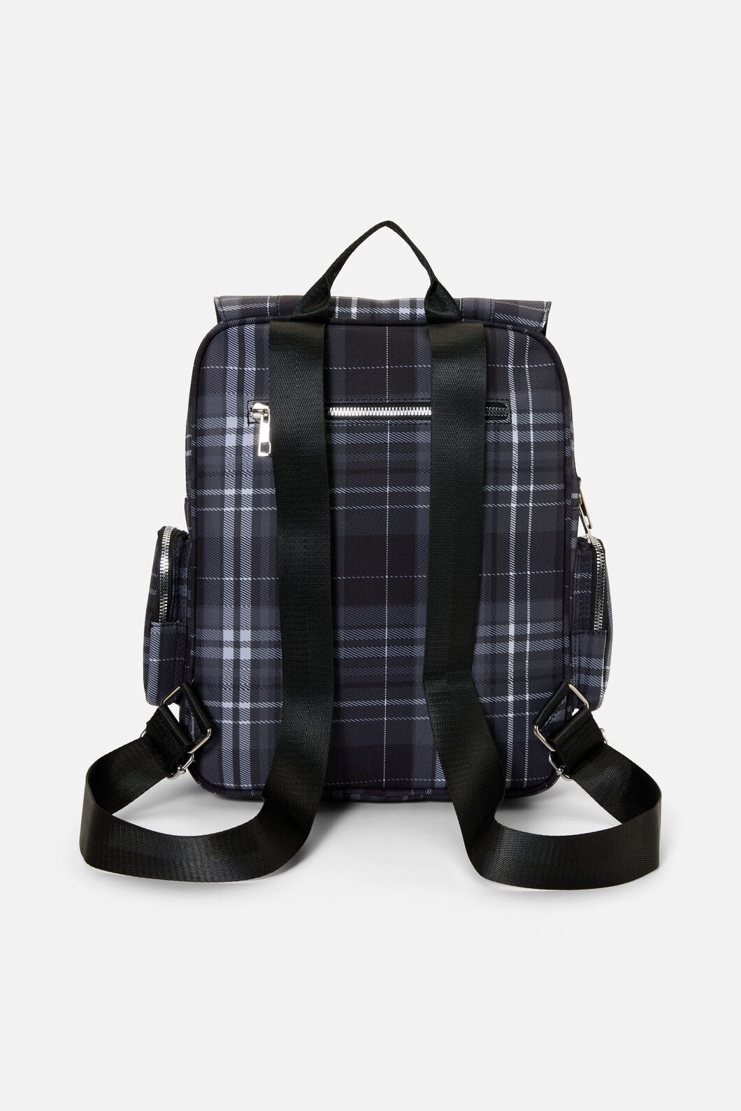 Black Friday - Grey Tartan Backpack - grey