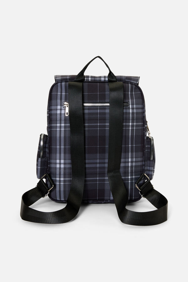 Black Friday - Grey Tartan Backpack - grey
