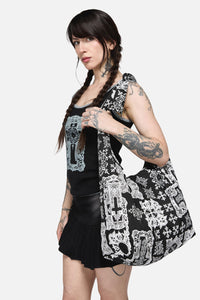 Black Friday - Crossed Slouch Bag - black