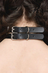 Black Friday - Criss Cross Chain Choker - black