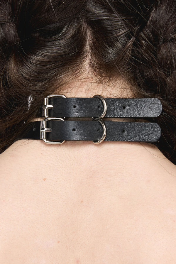 Black Friday - Criss Cross Chain Choker - black