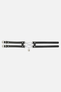Black Friday - Criss Cross Chain Choker - black