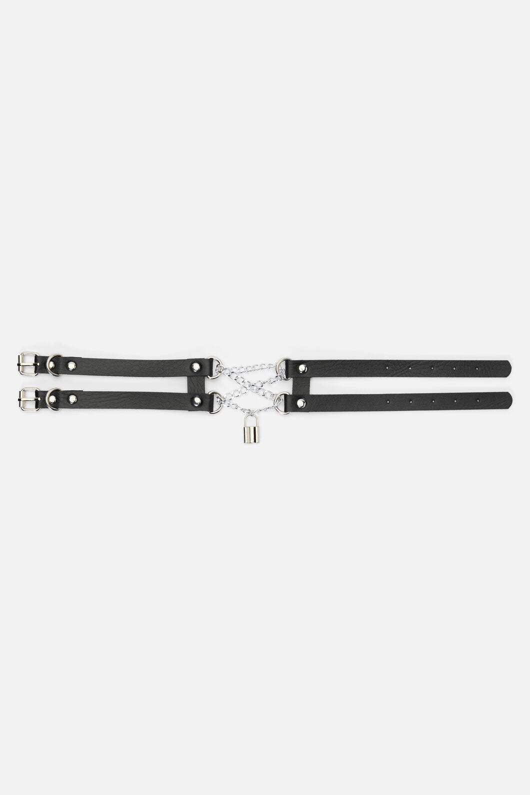 Black Friday - Criss Cross Chain Choker - black