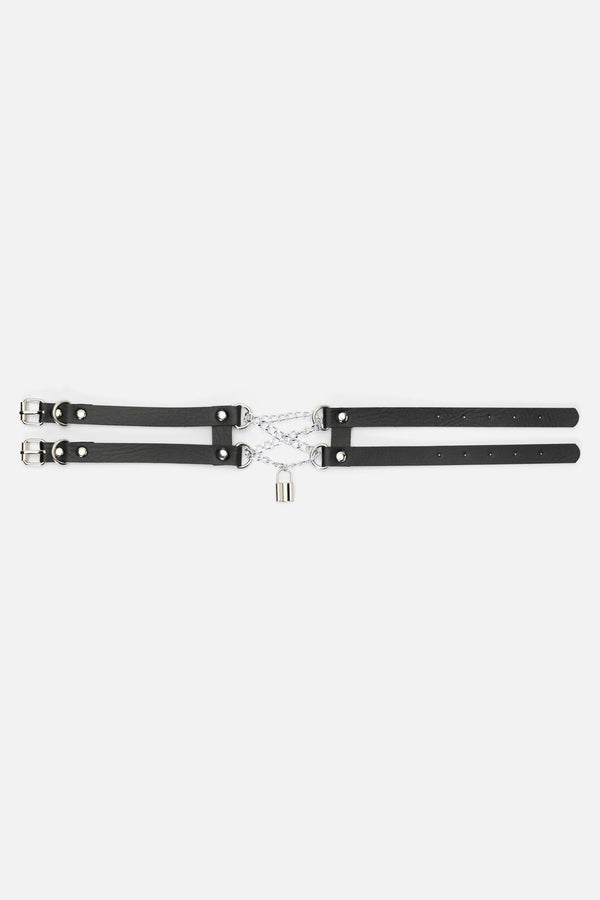 Black Friday - Criss Cross Chain Choker - black