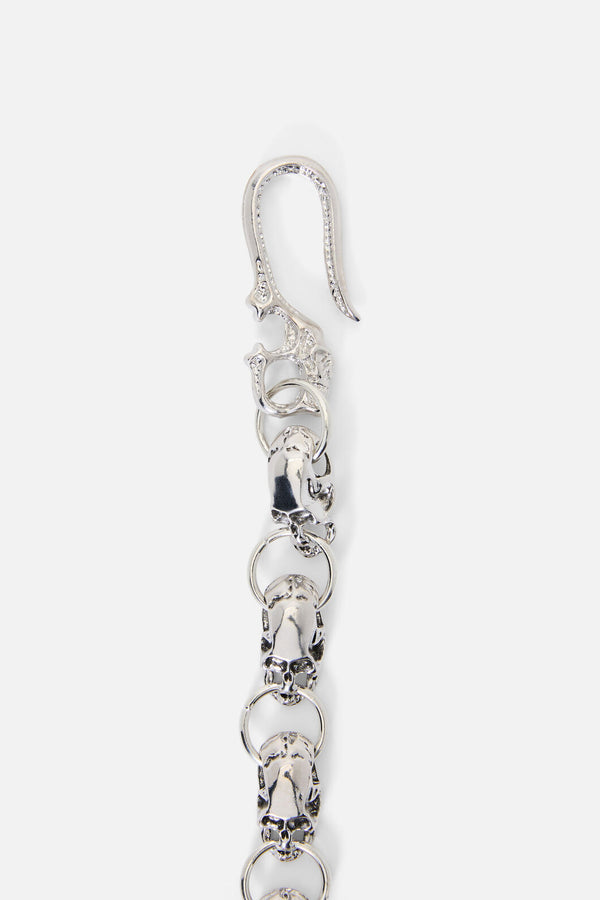 Black Friday - Skull & Ring Pant Chain - silver