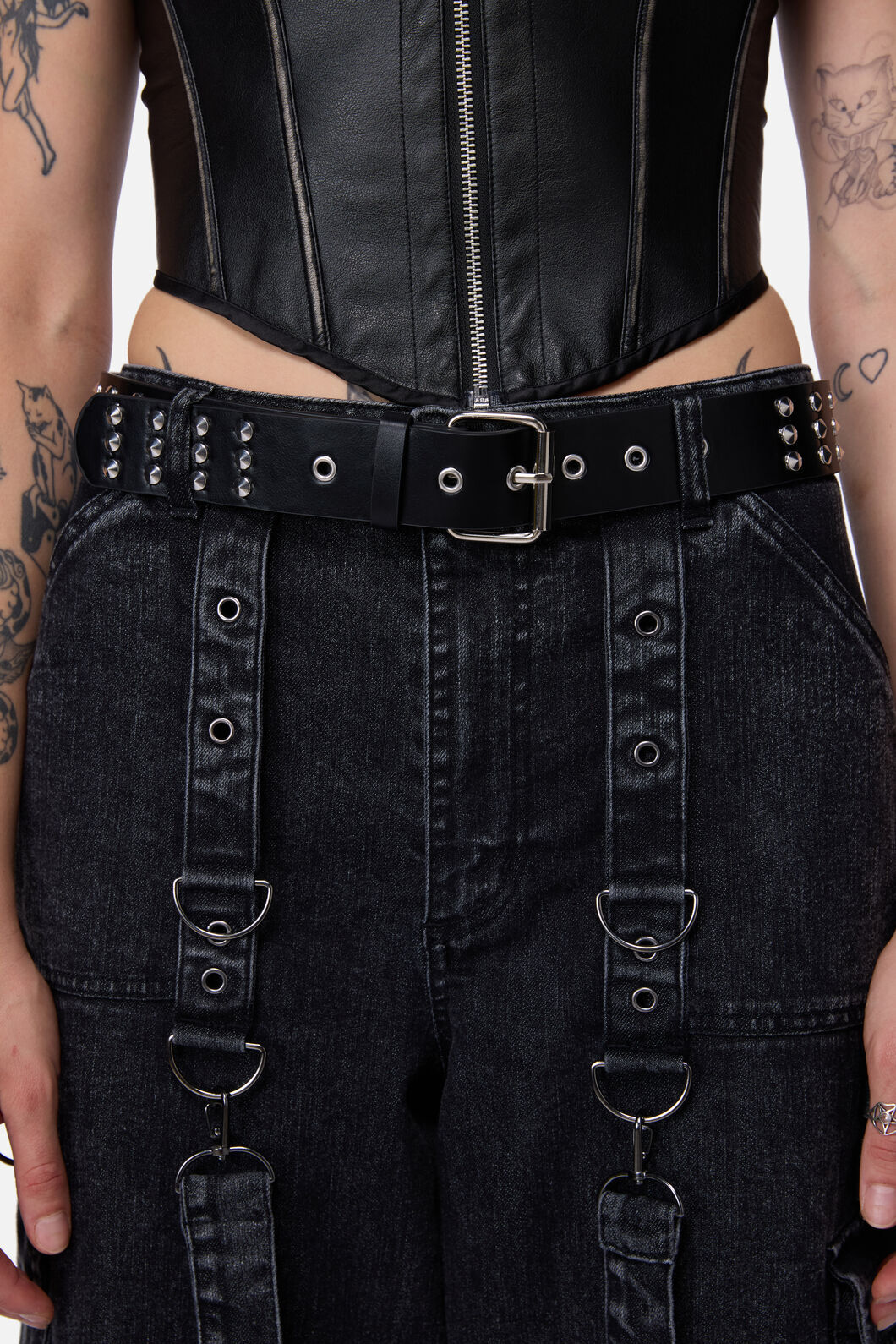 Black Friday - Simple Stud Belt - black