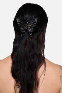 Black Friday - Black Butterfly Claw Clip - black