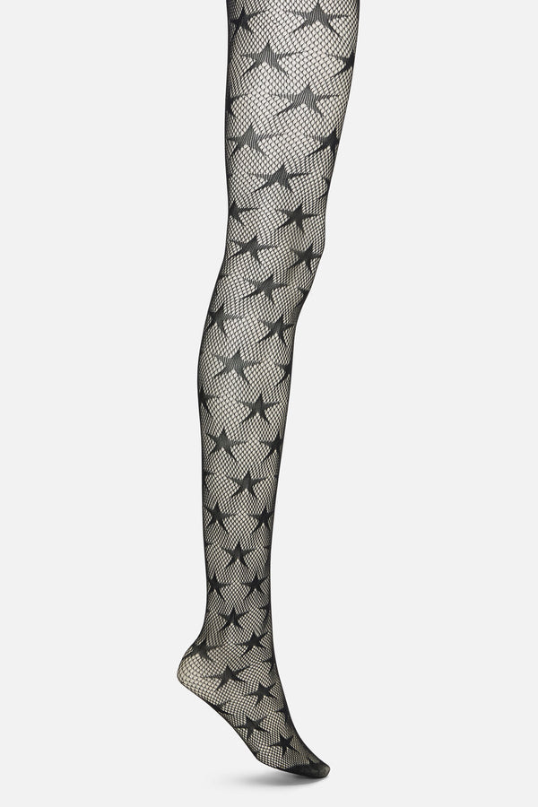 Black Friday - Star Fishnets - black