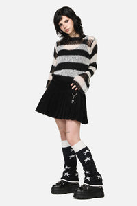 Black Friday - Black Stars Leg Warmers - black