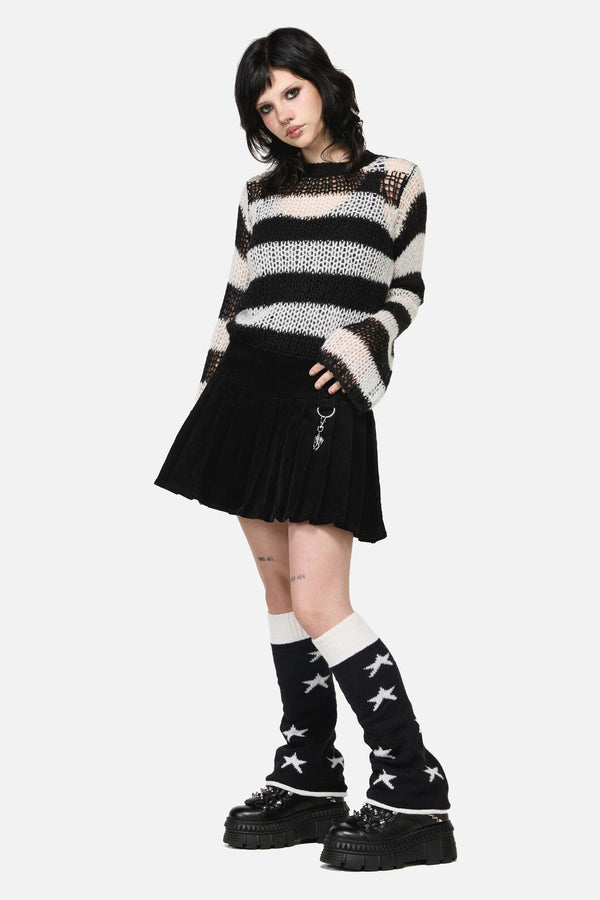 Black Friday - Black Stars Leg Warmers - black