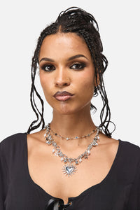 Black Friday - Charmed Necklace - silver