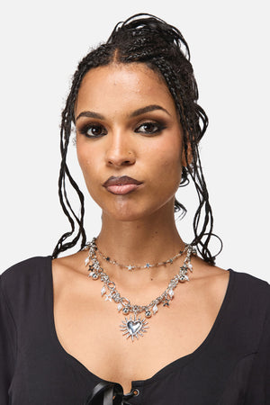 Black Friday - Charmed Necklace - silver