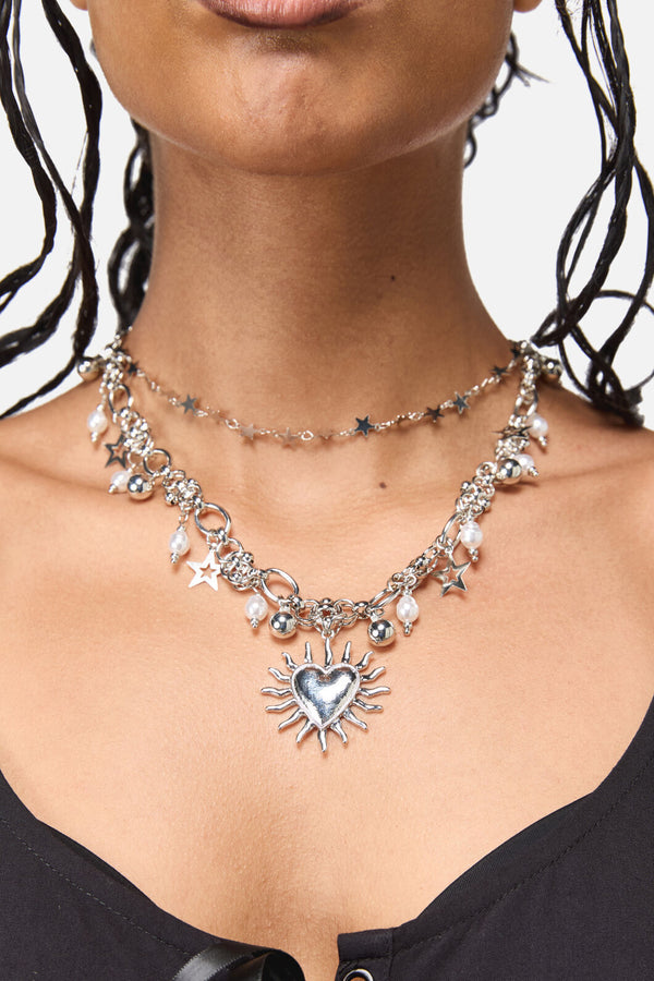 Black Friday - Charmed Necklace - silver