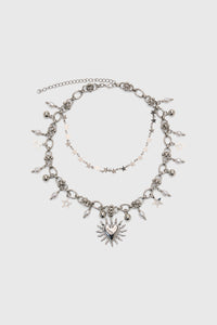 Black Friday - Charmed Necklace - silver