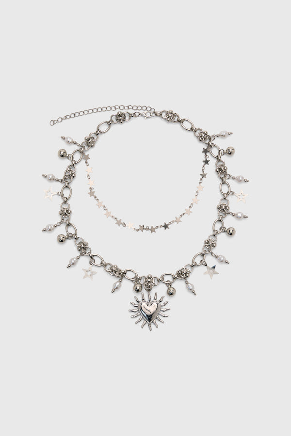 Black Friday - Charmed Necklace - silver